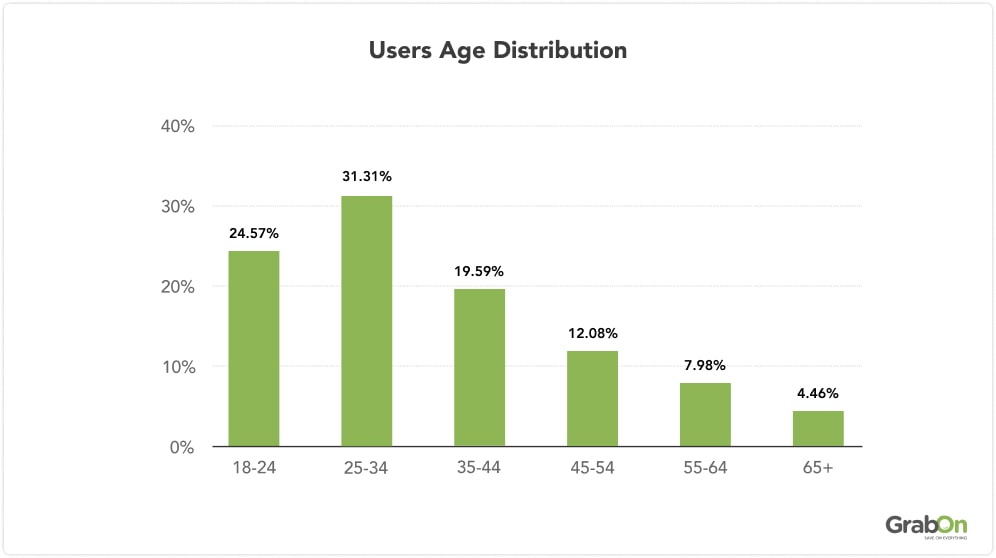 Users Age Distribution