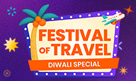 Diwali Special - Up To 50% OFF + Extra 10% OFF On Your Bookings