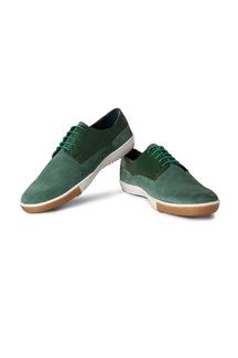 Green Stylish Lace-Up Shoes
