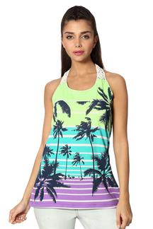Multi Botanical Printed Top