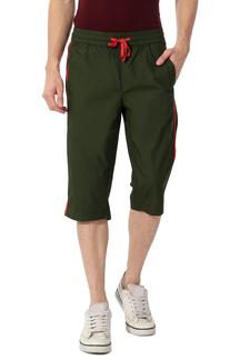 Green Active Crop Sweat Pants for Men
