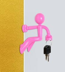 Buy Cool Trends Magnetic Man Key Holder (Pink) @ Best Price