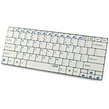 Rapoo E6100 Ultra-Slim Mini Bluetooth Keyboard (White)