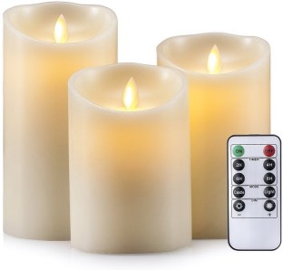 VibeX ® FLAMELESS CANDLES, MULTI COLOR CHANGING REMOTE