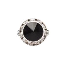 USA Made Jet Black Crystal Ring