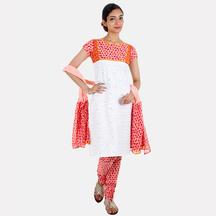 Printed Kurta Chudi and Cotton Dupatta