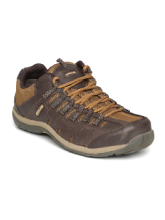 Woodland Men Brown Solid Leather Casual Shoes
