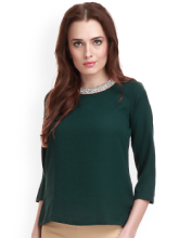 SASSAFRAS Polyester Embellished Top