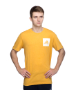Mens Athletic Sports T-shirt with Printed Adidas Brand Logo