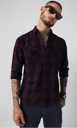 VASTRADO Collar Shirt with Full Sleeves