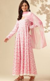 Anouk Women Floral Anarkali Kurta