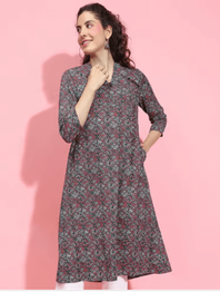 Oxolloxo Multicolor Printed Kurta