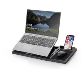 JD FRESH Adjustable Laptop Stand With Mobile Holder & Detachable Mouse Pad