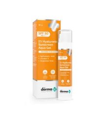 The Derma Co 1% Hyaluronic Sunscreen Spf 50 Pa+++ Aqua Gel For Normal To Oily Skin