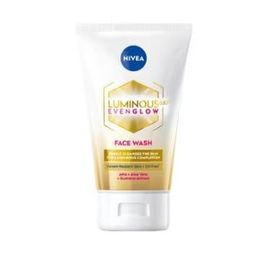 Nivea Luminous Even Glow Face Wash Oil Free Formula, Aha, Aloe Vera, Guarana Extract Deep Clean