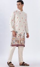 Anouk Men Printed Cotton Kurta