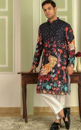  NEW LEMONX Men Floral Printed Kurta
