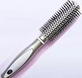 WATELLO Yellow color plastic Round Rolling Curling Comb