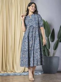 ZWERLON X AG Women Floral Print A-Line Dress