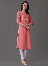 RANGRIWAZ Embroidered A-Line Kurta