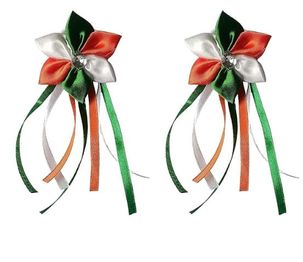 Tiranga/Tricolor Hair Accessories, Flower Rubber Band