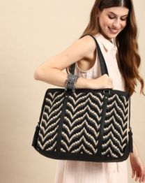 Anouk Geometric Printed Oversized Shopper Office Tote Bag
