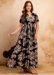 DRESSAR Women Ethnic Motifs Printed Thread Work Anarkali Kurta