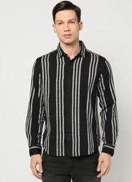 YOUSTA Men Striped Regular Fit Shirt