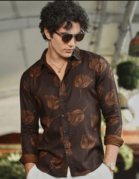 BUDA JEANS CO Men Floral Print Relaxed Fit Spread-Collar Shirt