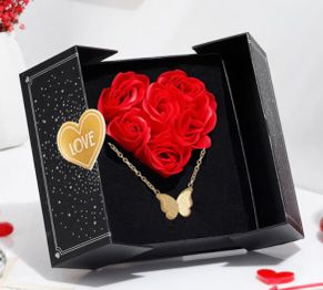 Butterfly Love Necklace Gift Box