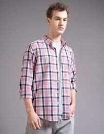 BRITISH CLUB Men Checked Slim Fit Shirt