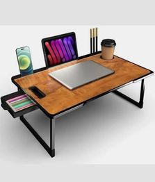 PRIVILON Foldable Multipurpose Wood Portable Laptop Table