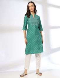 SIYAHI Women Printed Straight Kurta