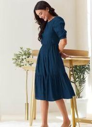 WOMENSTER Woman Fit and Flare Dress
