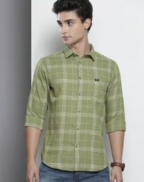 THE INDIAN GARAGE CO Checked Shirt with Patch Pocket