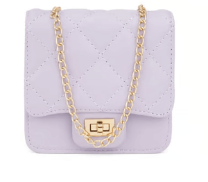 Globus Lavender Quilted Small Sling Handbag