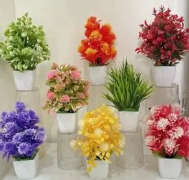 Set Of 8 Bonasai Wild Artificial Plant