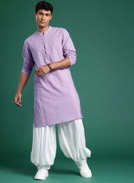 Sangria Men Solid Straight Kurta