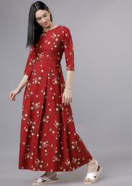 Tokyo Talkies Floral Print Fit & Flare Maxi Dress