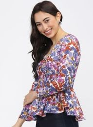 Tokyo Talkies Floral Print Top