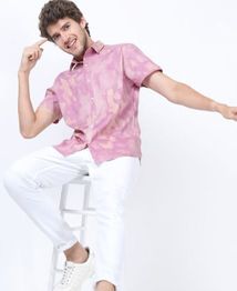 HIGHLANDER Men Slim Fit Printed Shirt