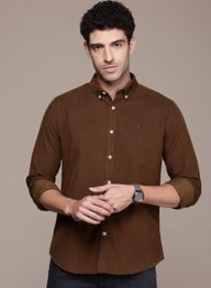 French Connection Pure Cotton Corduroy Slim Fit Casual Shirt