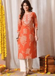 KJFAB Women Floral Printed Floral Kurta