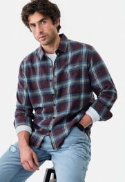 Snitch Men Tartan Checks Checked Casual Shirt