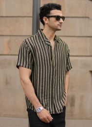 Powerlook Men Striped Casual Shirt