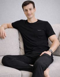 Pepe Jeans Men Crew Neck Relaxed Fit Lounge Tshirt