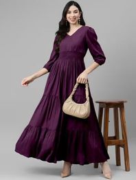 RAIYANI FASHION Women V-Neck Fit & Flare Dress