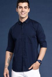 Mast & Harbour Men Solid Opaque Casual Shirt