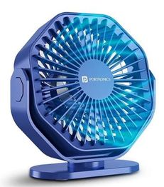 Portronics Chill On, Mini Type-C Powered Table & Hanging Fan