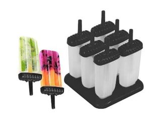 Storite Set of 6 Plastic Reusable Ice Pop Makers